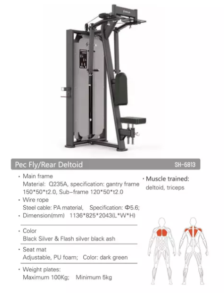 SH-G6813 Pec Fly/Rear Deltoid