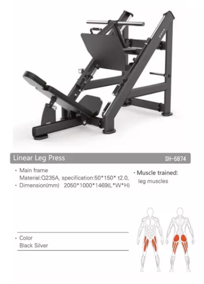 SH-G6874 Plate Loaded Linear Leg Press