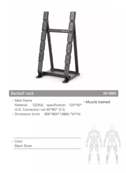 SH-G6883 Barbell Rack