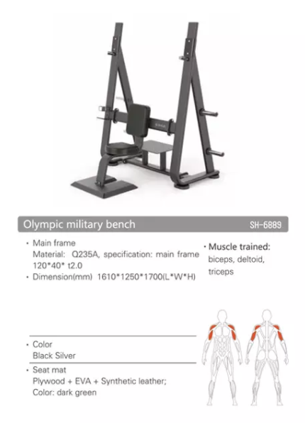 SH-G6889 Olympic Military Bench