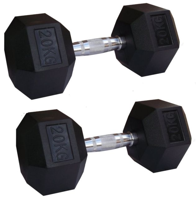 BLACK HEX DUMBBELLS