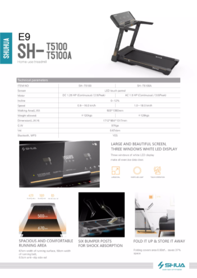 SH-T5100(A) Home Use Treadmill