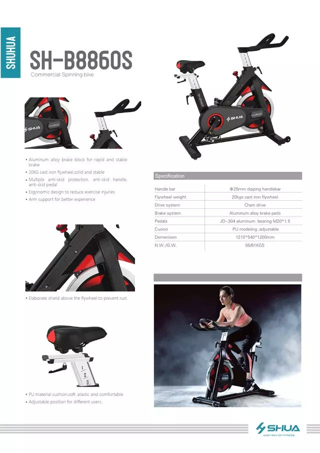 SH-B8860S Commercial Spin Bike