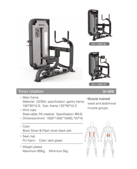 SH-G6818 Torso Rotation